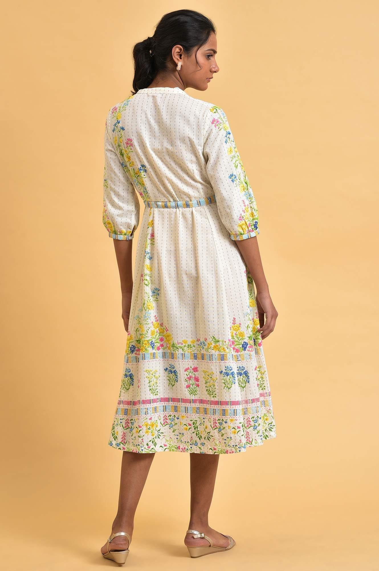 White Floral Summer Vacay Dress - Image 7